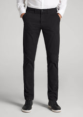 Carman TAPERED Chinos for Tall Men in Black