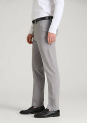 Flex Tech Suit Pants for Tall Men in Ice Grey Nailhead