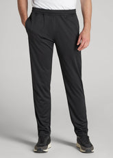 Athletic Stripe Pants for Tall Men in Black And Black