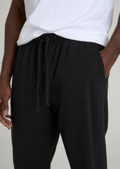 Everyday French Terry Straight Leg Sweatpants for Tall Men in Black