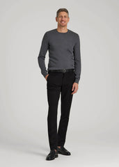 Everyday Crewneck Sweater for Tall Men in Charcoal Mix