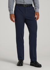 Flex Tech Suit Pants for Tall Men in Navy