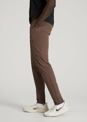 Featherweight Perforated Training Joggers for Tall Men in Coffee Quartz
