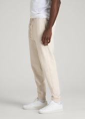 Everyday French Terry Jogger for Tall Men in Heathered Oatmeal