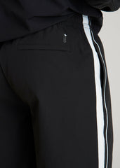 Flex Nylon Short for Tall Men in Black
