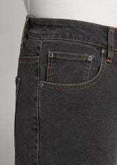 Carman TAPERED Jeans for Tall Men in Dark Grey Denim