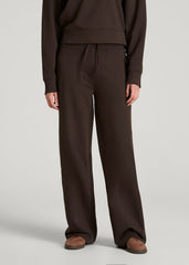 Everyday Terry Midrise Wide Leg Pants for Tall Women in Espresso