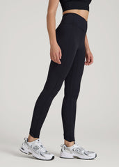 Balance Cross Over Leggings for Tall Women in Black