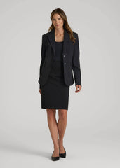 Freedom Flex Pencil Skirt for Tall Women in Black