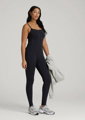Balance Spaghetti Strap Jumpsuit for Tall Women in Black