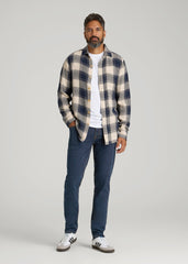 A.T. Basics Men's Dylan Slim Fit Jeans for Tall Men in Charged Blue
