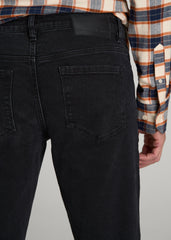 Carman TAPERED Jeans for Tall Men in Onyx Black Wash