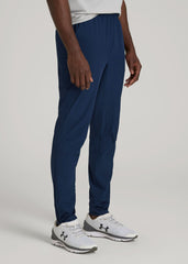 Featherweight Perforated Training Joggers for Tall Men in Regal Blue