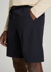 10 Pocket Hiking Short for Tall Men in Black