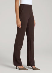 Freedom Flex Slim Straight Leg Dress Pants for Tall Women in Espresso