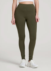 Bella Outer-Pocket Leggings for Tall Women in Forest Night