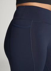 Bella Outer-Pocket Leggings for Tall Women in Navy