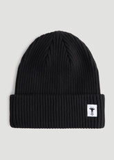 Cotton Beanie in Black