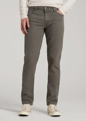 Carman Tapered Fit Colored Jeans for Tall Men in Sage