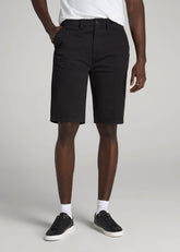 Chino Shorts for Tall Men in Black