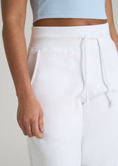 A.T. Basics Athletic Joggers for Tall Women in Optic White