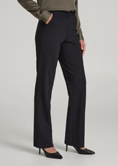 Freedom Flex Straight Leg Dress Pants for Tall Women in Black