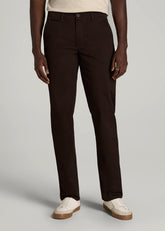Carman TAPERED Chinos for Tall Men in Chocolate