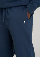 Core Motion Fleece Straight Leg Sweatpants for Tall Men in Navy Blue