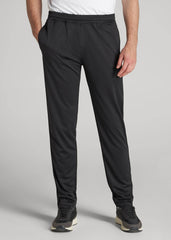 Athletic Stripe Pants for Tall Men in Black And Black