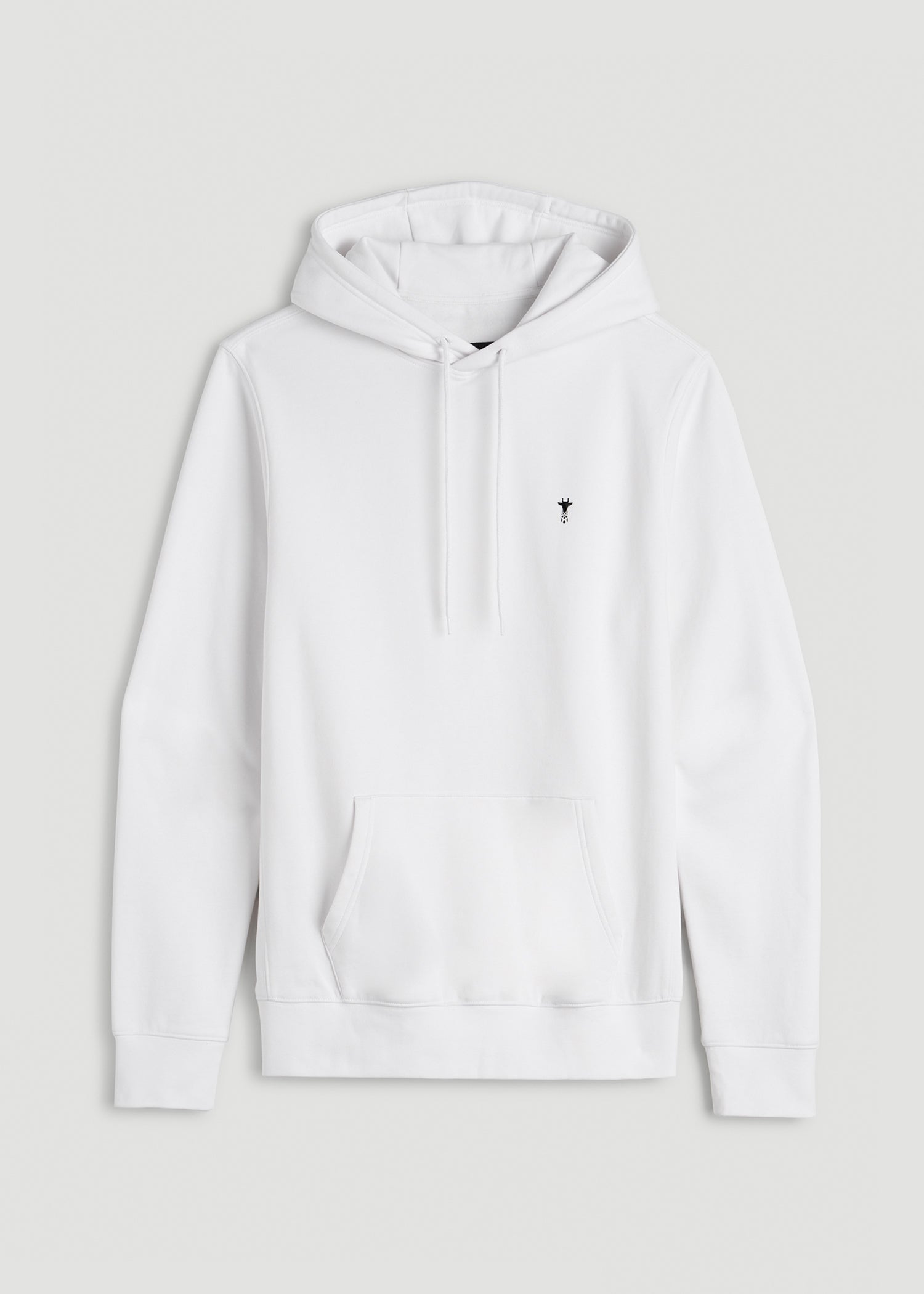 Core Motion Fleece Popover Hoodie for Tall Men in White