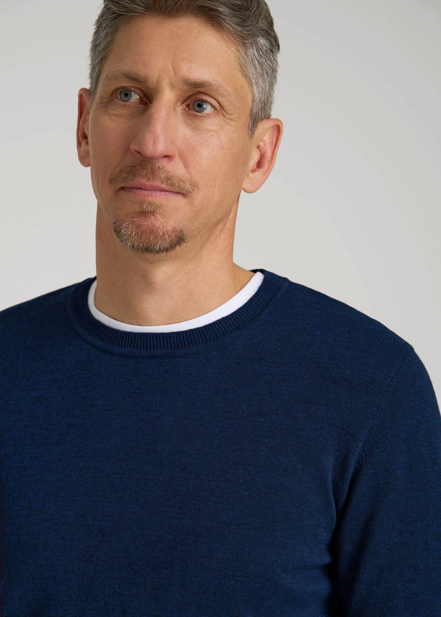 Everyday Crewneck Sweater for Tall Men in Patriot Blue
