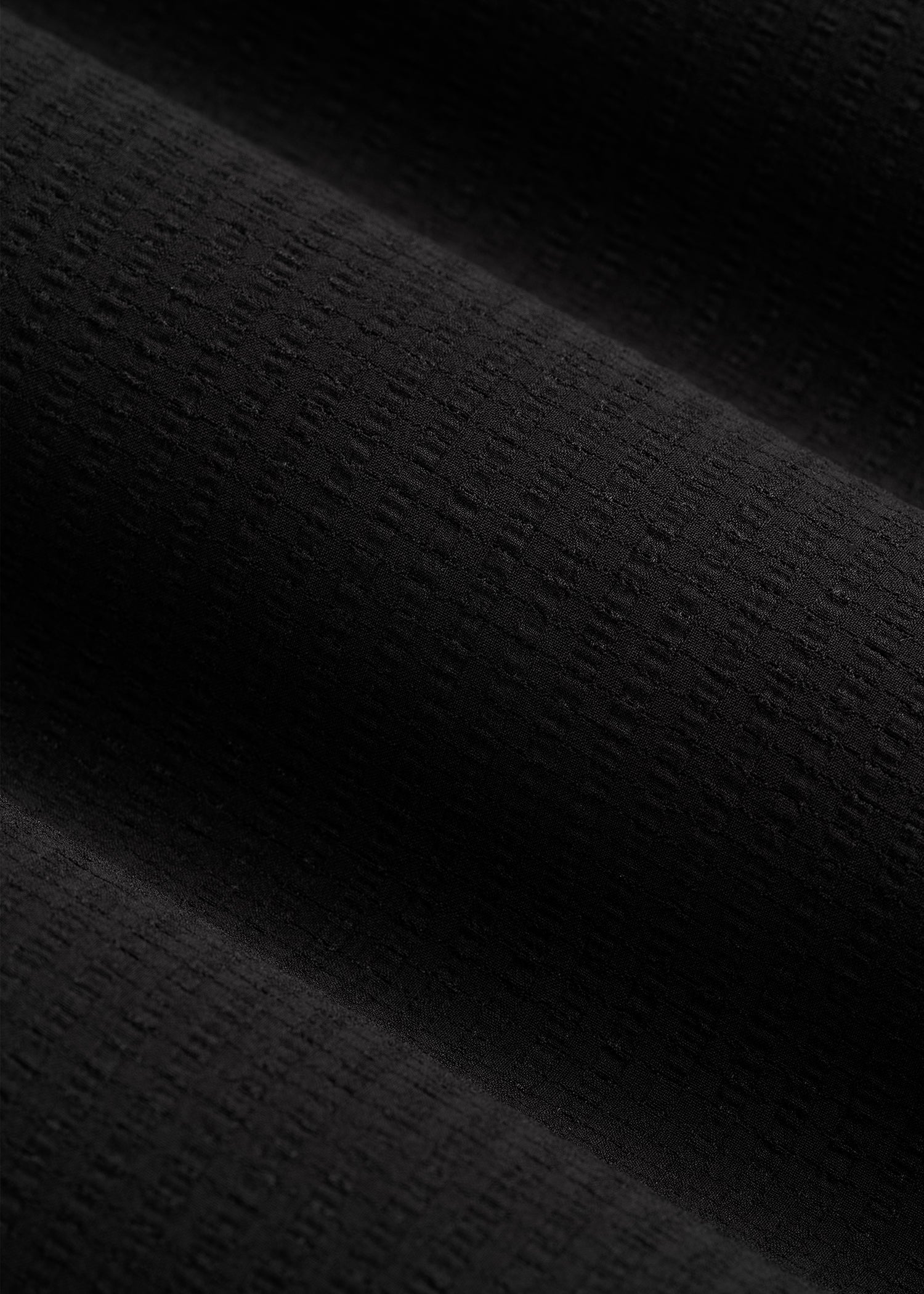 Coastal Perforated Polo for Tall Men in Black