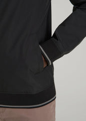 A.T. Bomber Jacket for Tall Men in Black