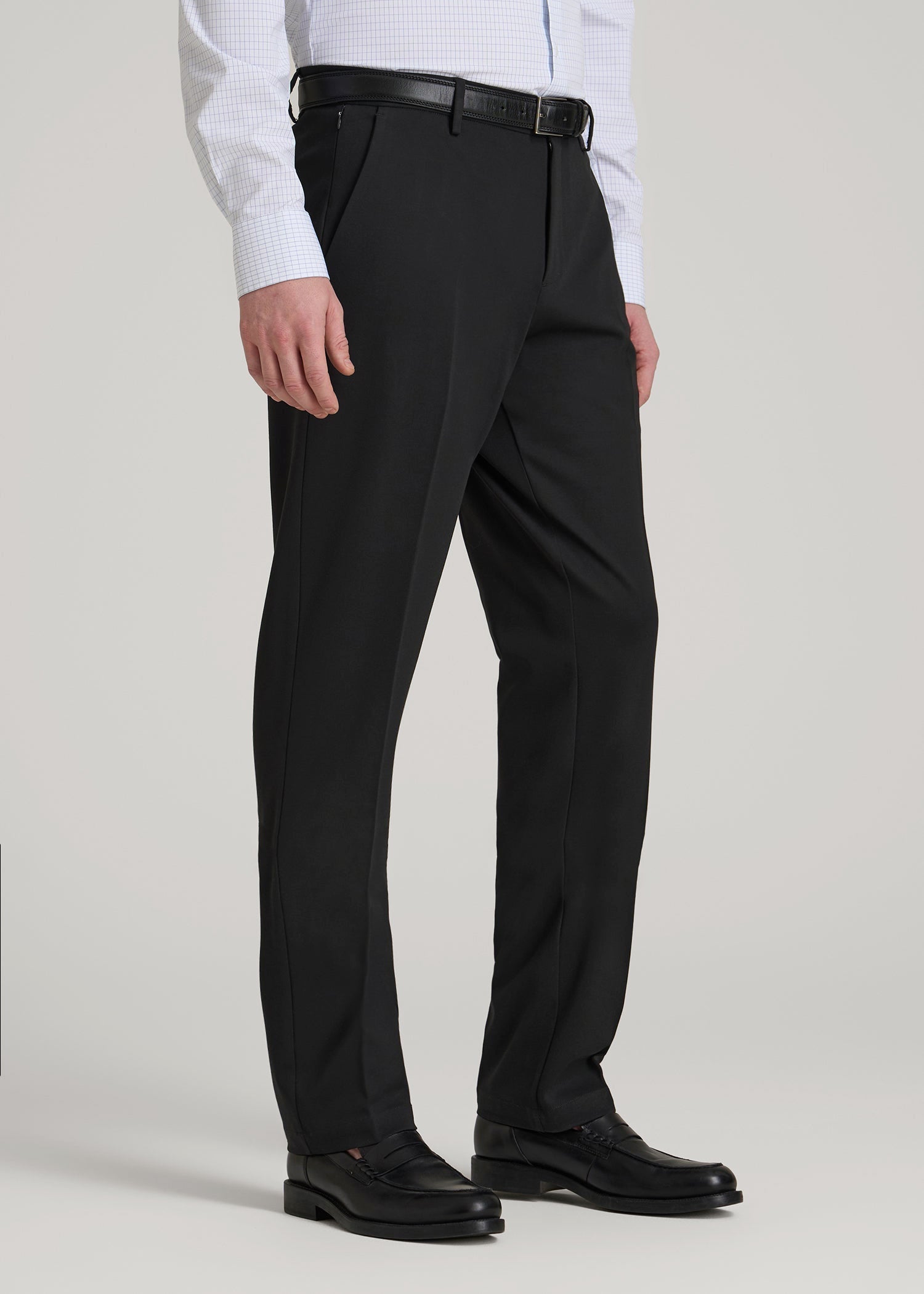 Flex Tech Suit Pants for Tall Men in Black