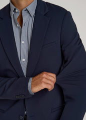 Flex Tech Suit Jacket for Tall Men in Navy