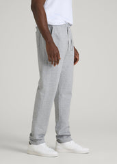 Everyday French Terry Straight Leg Sweatpants for Tall Men in Grey Mix