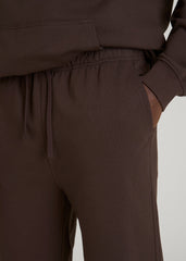 Everyday French Terry Cinched Bottom Sweatpants for Tall Men in Espresso