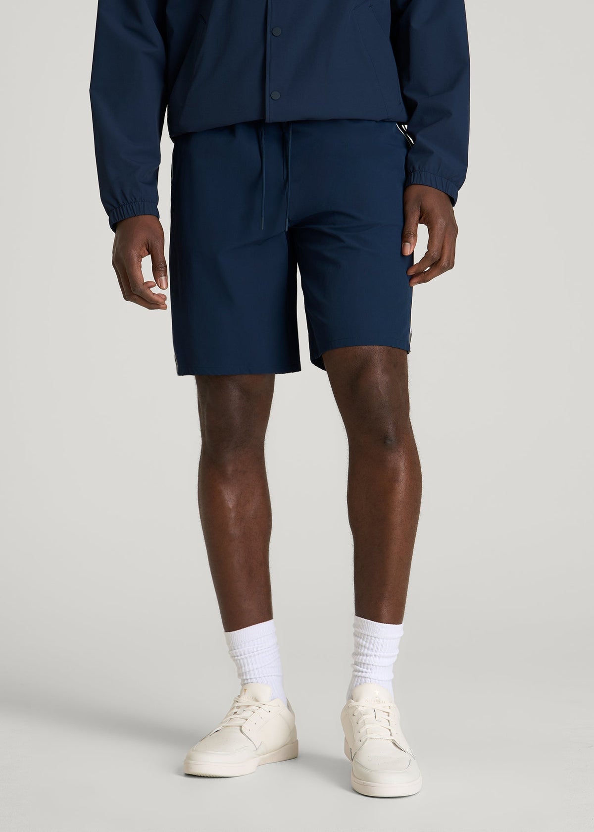 Flex Nylon Short for Tall Men in Navy Blue