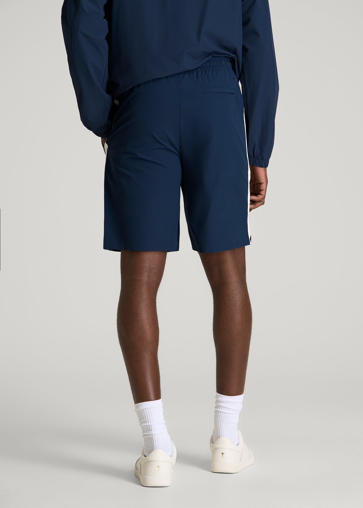Flex Nylon Short for Tall Men in Navy Blue
