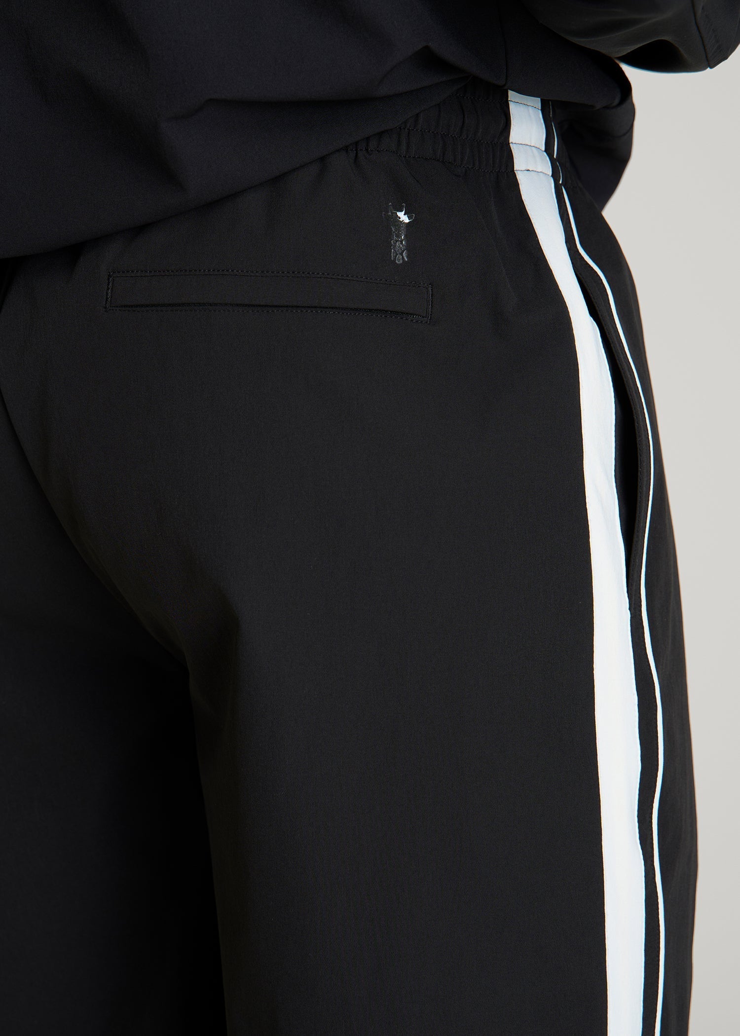 Flex Nylon Short for Tall Men in Black