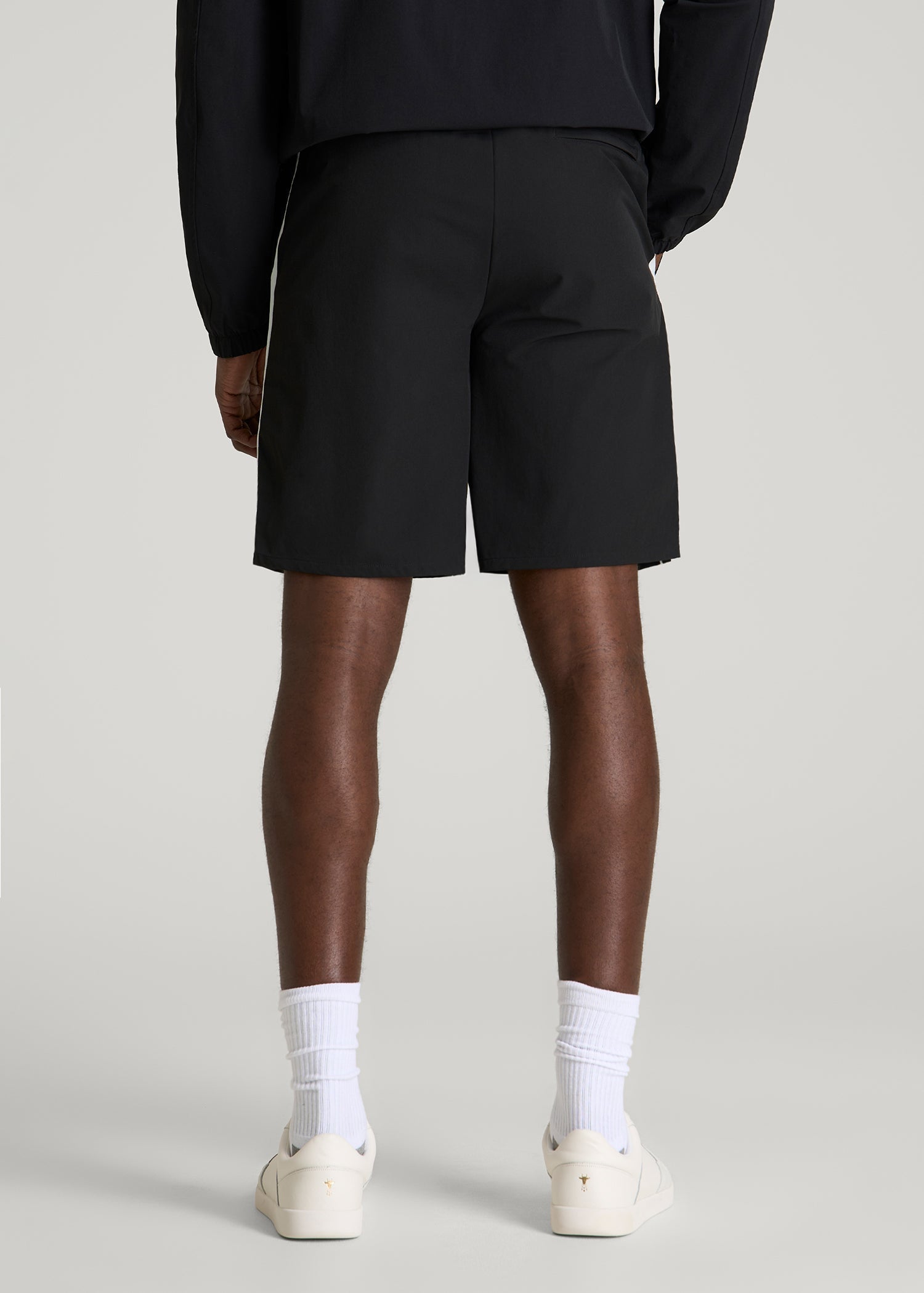 Flex Nylon Short for Tall Men in Black
