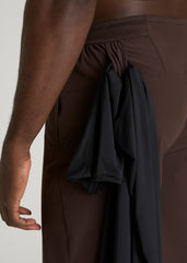 Featherweight Linerless Running Short for Tall Men in Espresso