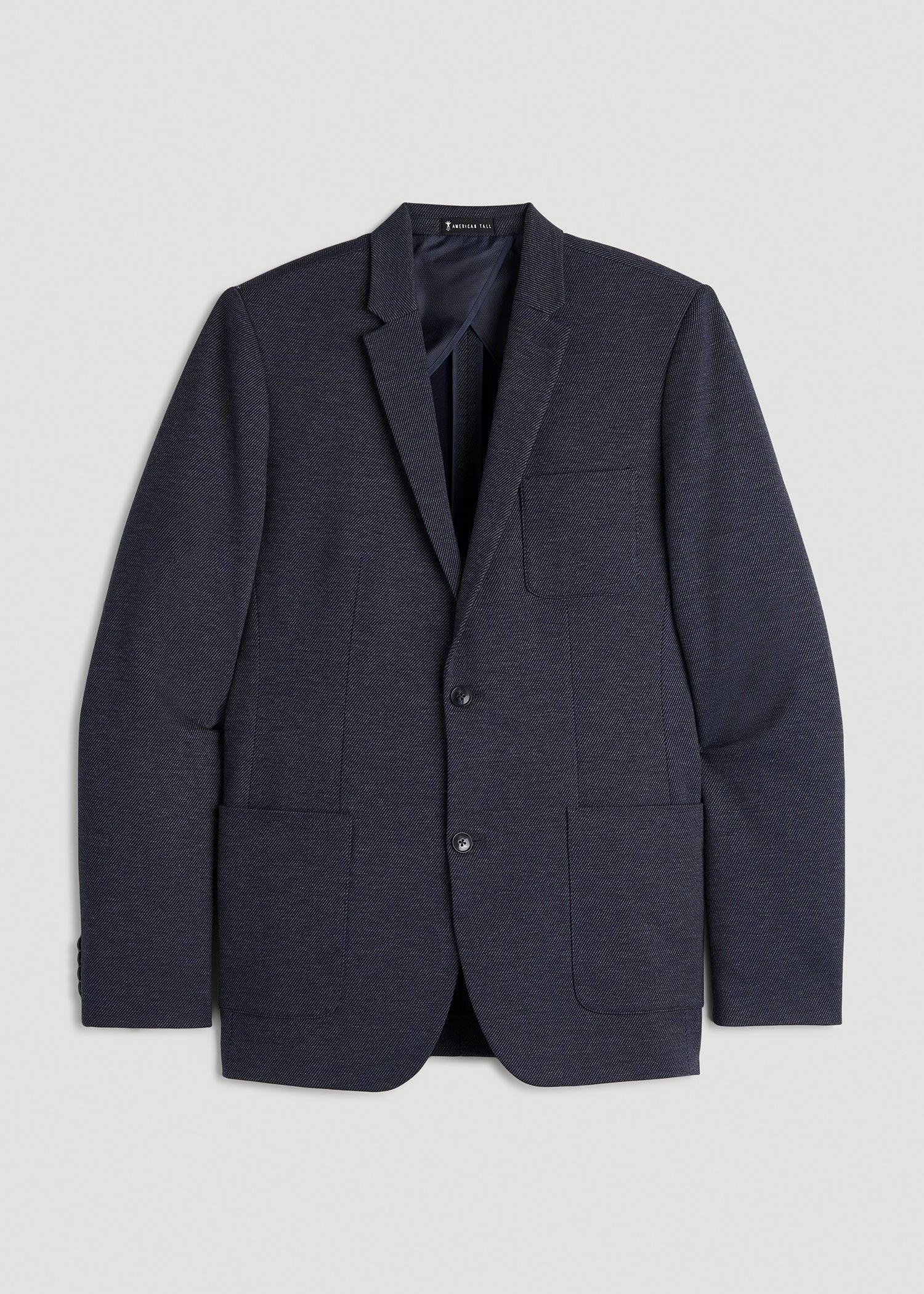 Core Blazer for Tall Men in Navy Diagonal