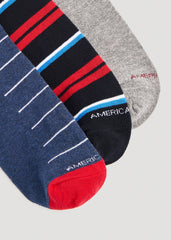 Dress Socks Size 14 to 17 (3-Pack) for Tall Men in Pack D