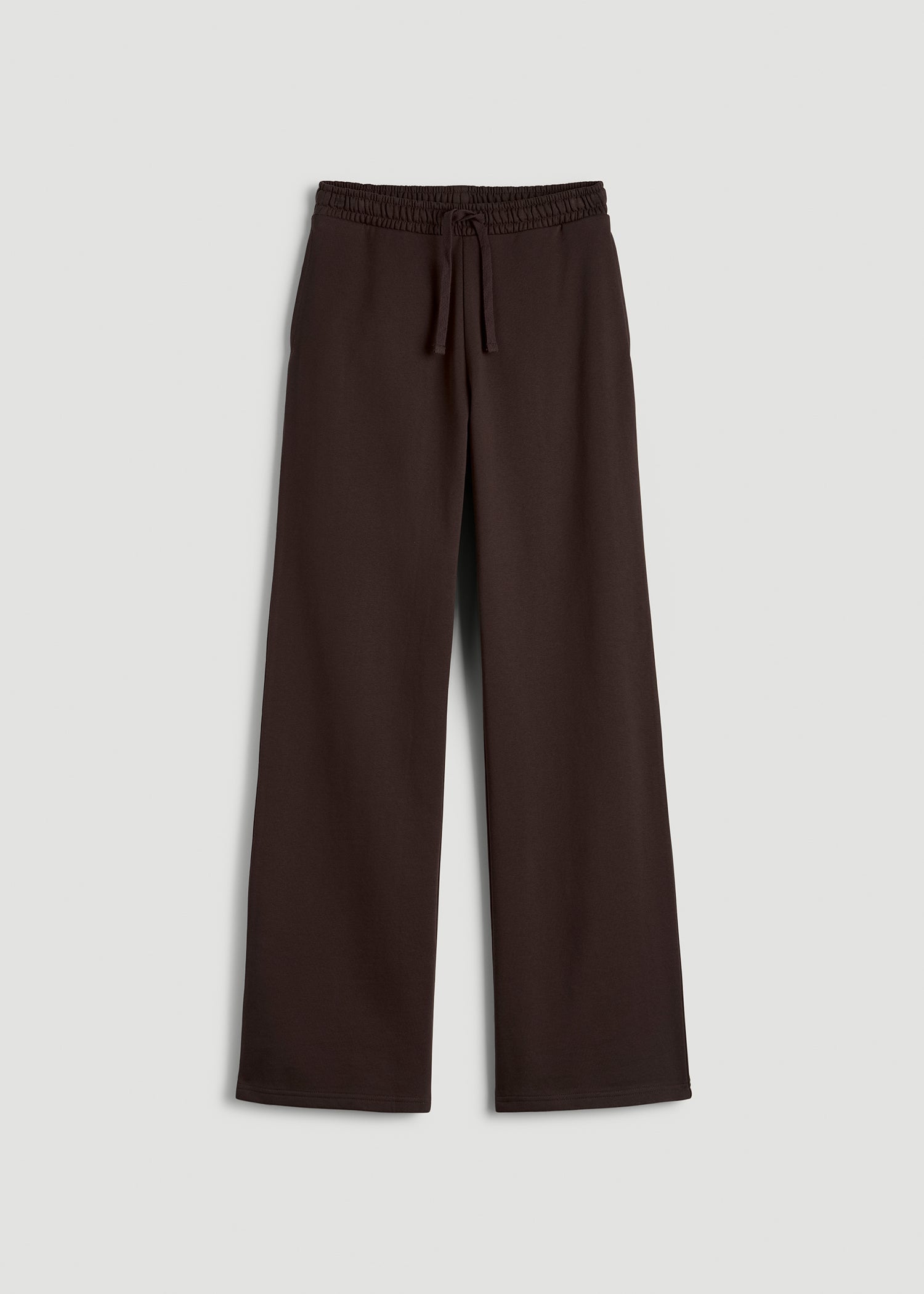 Everyday Terry Midrise Wide Leg Pants for Tall Women in Espresso