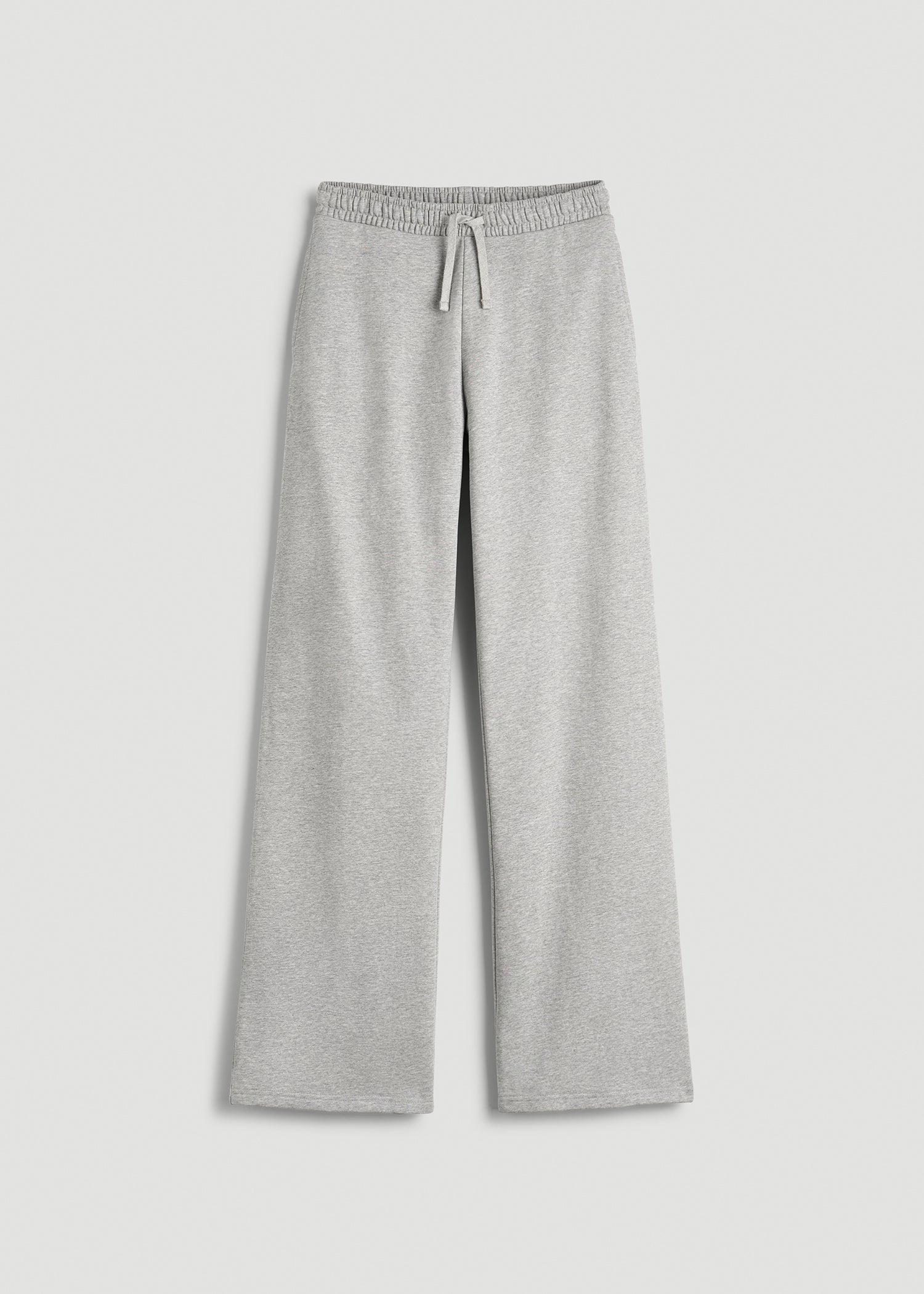 Everyday Terry Midrise Wide Leg Pants for Tall Women in Grey Mix
