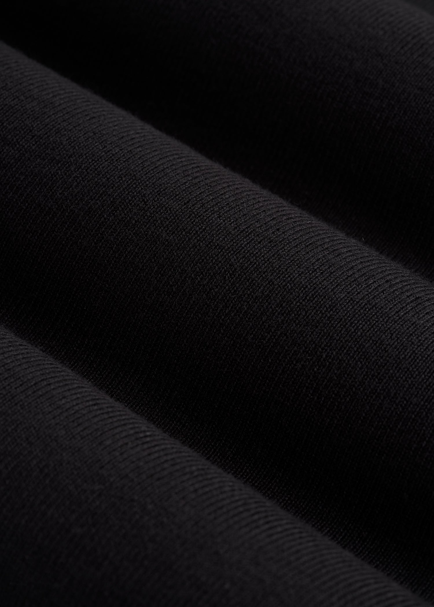 Cropped Knit Tee for Tall Women in Black