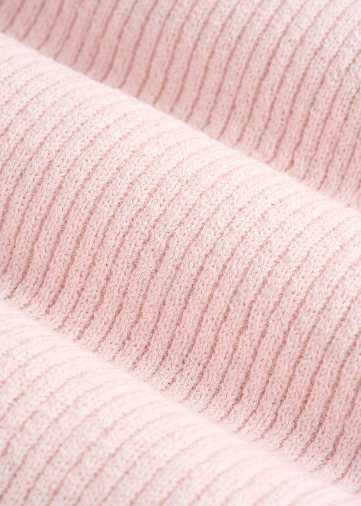 Boucle Knit Tank for Tall Women in Barely Pink
