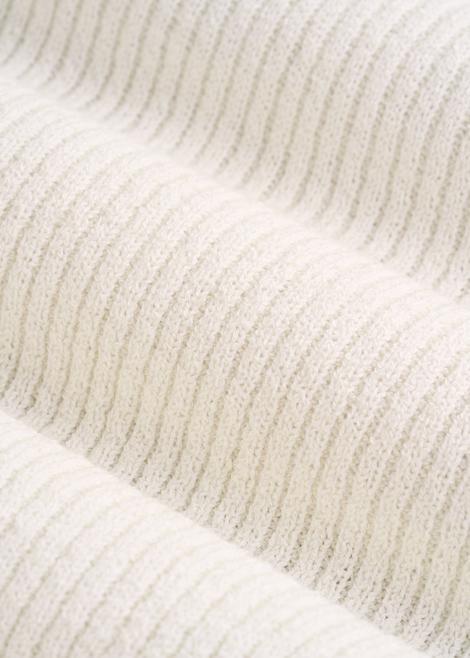 Boucle Knit Tank for Tall Women in Star White