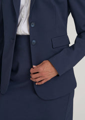 Freedom Flex Two-Button Slim-Fit Blazer for Tall Women in Navy